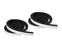 PATIKIL Burlete para Puertas, 2 Rollos 25x20mm Espuma Sellar Cinta Adhesivo Aislamiento Tira para Puerta Ventana Aire Acondicionador, Negro(6.56 Pies Longitud)
