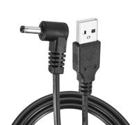 PATIKIL Cable conector de alimentación USB tipo A macho a CC, 2 unidades de cable conector de alimentación en forma de L USB a CC 5 V, cable de alimentación, conector de carga, cable adaptador, color