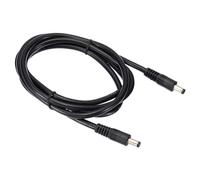 PATIKIL Cable de Alimentación CC Macho de 5,5 x 2,5 mm a Macho de 5,5 x 2,1 mm Cable de Carga de Conector de Adaptador de 18Awg para DVR Router Cámara de Vigilancia Negro