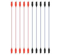 PATIKIL Cable De Conexión De Circuito, 20 Pcs Conectores De Cable De Circuito De 400 mm Kit Básico De Experimentos De Física Para Principiantes Para Conexiones Eléctricas En Laboratorios