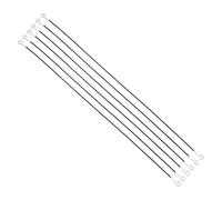 PATIKIL Cable De Sujeción De 4 Mm X 80 Cm Con Ojetes De Cable De Acero Inoxidable 304, 6 PCS, Cable Corto Con Terminales En Ojetes, Cadena De Seguridad Para Puertas Exteriores, Negro