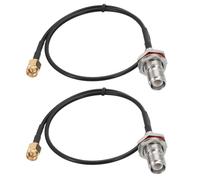 PATIKIL Cable SMA A TNC 33cm 2 Unidades RG58 Conector SMA Macho A TNC Hembra Cable De Extensión Para Tarjeta De Red Inalámbrica Y Router LAN