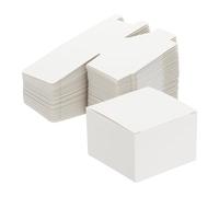 PATIKIL Cajas De Regalo Con Tapa, 50 Pcs 2.36x2.36x1.57 Pulgadas Cajas De Cartón Kraft Para Detalles De Damas De Honor Para Regalos Boda Graduación Fiestas Cumpleaños Manualidades, Blanco