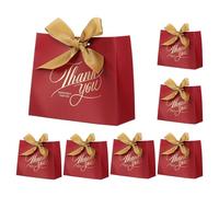 PATIKIL Cajas de regalo de agradecimiento de 5.5 x 2.4 x 5 pulgadas, 50 cajas de regalo de fiesta de dulces para boda, día de la madre, Pascua, aniversario, Navidad, graduación, celebración, cinta