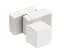 PATIKIL Cajas Regalo Con Tapa, 50 Unidades 1.57x1.57x1.57 Pulgadas Cajas De Cartón Kraft Para Detalles Bodas Regalos Presentes Boda Graduación Fiestas Cumpleaños Manualidades, Blanco