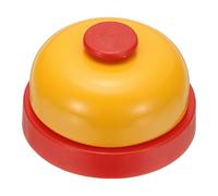 PATIKIL Call Bell - Timbre pequeño de 7.2 cm para servicio de escritorio, recepción, mostrador, cena, bar, hotel, aula, juego de color amarillo profundo, 1 paquete
