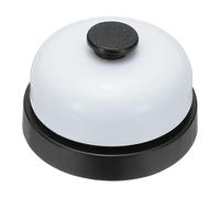 PATIKIL Call Bell - Timbre pequeño de 7.2 cm para servicio de escritorio, recepción, mostrador, cena, bar, hotel, aula, juego, negro, 1 paquete