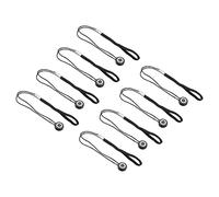 PATIKIL Cámara Lente Tapa Correa, 8uds Nylon Elástico Adhesivo Tapa Cubierta Cuerda Cordón Guardián Soporte para Exterior Fotografía Cámara Prevención Perdida, Negro