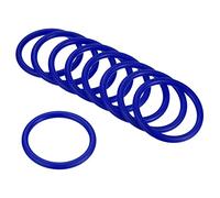 PATIKIL Carnaval Anillo-Lanzamiento Anillos 6cm ID, 24 Paquete Plástico Aro para Exterior Fiesta Favor Juego Soporte, Azul