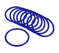 PATIKIL Carnaval Anillo-Lanzamiento Anillos 8.5cm ID, 12 Paquete Plástico Aro para Exterior Fiesta Favor Juego Soporte, Azul