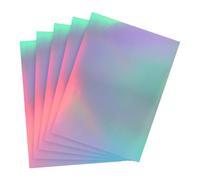 PATIKIL Cartulina Holográfica de 12"x8.5", 24 Unidades de Papel Metálico Iridiscente Espejo para Scrapbook, Cartel Diy, Manualidades, Color Mezclado