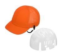 PATIKIL Casco de seguridad de 23.6 pulgadas, accesorio de correa para casco, casco duro para construcción, industrial, transpirable, media rejilla, deportes al aire libre, trabajo, color naranja