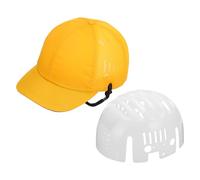 PATIKIL Casco de seguridad de 23.6 pulgadas, accesorio de correa para casco, casco duro para construcción, industrial, transpirable, media rejilla, deportes al aire libre, trabajo, amarillo dorado