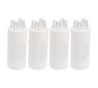 PATIKIL CBB60 10uF Funcionamiento Condensador, 4uds AC 450V 4 Pasadores 50/60Hz Cilindro 1.33 x 2,73 Pulgadas para Agua Bombas, Lavadoras Máquinas, Motor Arranque