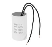PATIKIL CBB60 16uF Condensador de Arranque, Condensador de Funcionamiento con 2 Cables, AC 450V Motor de Arranque con Frecuencia de 50Hz/60Hz, para Compresores de Aire y Bombas, Blanco