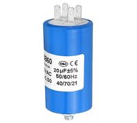 PATIKIL CBB60 20uf Funcionamiento Condensador, 1uds AC 250V 4 Pasadores 50/60Hz Cilindro Inferior con Tornillo 70 x 40mm para Lavadora Máquina, Limpieza Máquina Motor Estrella