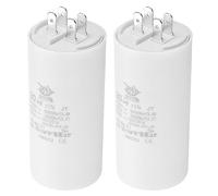 PATIKIL CBB60 30uf Funcionamiento Condensador, 2 Uds CA 450V 4 Pines 50/60Hz Doble Inserción Cilindro Inferior para Aire Acondicionado,Agua Bomba,Motor Estrella 95 x 45 mm