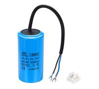 PATIKIL CBB60 40uF Condensadores De Funcionamiento, AC 450V 2 Cables 50/60Hz Cilindro 93x50mm Para Motor De Compresor De Aire, Lavadoras, Motor De Refrigerador Inicio