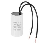 PATIKIL CBB60 5uF Condensador de Arranque, Condensador de Funcionamiento con 2 Cables, AC 450V Motor de Arranque con Frecuencia de 50Hz/60Hz, para Compresores de Aire y Bombas, Blanco