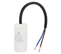 PATIKIL CBB60 7.5uf Condensador Funcionamiento del Motor, 1 Uds AC 450V 2 Cables 50/60Hz Cilindro 64x30mm Condensador de Arranque para Agua Bombas, Lavadoras Máquinas Motor Arranque