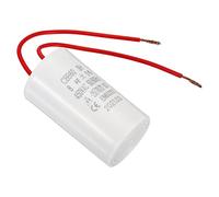 PATIKIL CBB60 8uF Funcionamiento Condensador, 1uds AC 450V 50/60Hz Cilindro Inferior con 2 Cables 12cm para Lavadora Máquina, Agua Bomba Motor Estrella