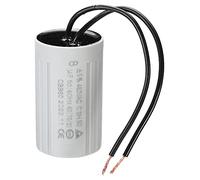 PATIKIL CBB60 8uF Funcionamiento Condensador, AC 450V 2 Cables 50/60Hz Cilindro 60x35mm para Agua Bombas, Lavadora Máquina Motor Arranque