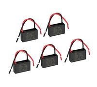 PATIKIL CBB61 Techo Ventilador Condensador, 5uds 0.68uF 450V AC 50/60HZ con 2 Cables para Aire Acondicionador Ventilador Motor Estrella Funcionamiento Condensadores 37 x 23 x 23mm