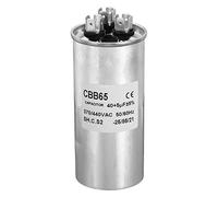 PATIKIL CBB65 40+5uF Funcionamiento Condensador, 40+5mfd 1uds AC 370/440V Aluminio Estuche con 3 Pasadores para Aire Acondicionado Compresor Motor Calor Bomba Condensador