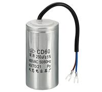 PATIKIL CD60 Funcionamiento Condensador, 250uF 450VAC 2 Cables 5% Tolerancia 50/60Hz Motor Arranque Condensador para Aire Compresor Motor Comienza Funcionar
