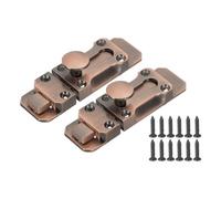 PATIKIL Cerrojo De Barril, 2 Unidades Cerrojo Deslizante De 3 Pulgadas Para Puerta De Aleación De Zinc Antiguo Para Granero Almacén, Bronce Rojo