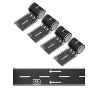 PATIKIL Cinta de Carretera de 20m, Cinta de Juego para Coches, Cinta de Tráfico, Cinta Washi para Manualidades, Arte, Diario, Álbum de Recortes, Planificador, Estilo 1, Negro