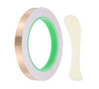 PATIKIL Cinta De Cobre De 22 Yardas 1/2 Pulgada 1 Rollo Cinta De Cobre Con Herramienta De Vidrio Técnica de Vitral Conductivo Con Raspador Para Herramientas De Vidrio Técnica de Vitral