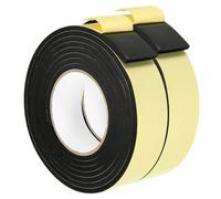 PATIKIL Cinta de Espuma Selladora de 3m/9.8ft 40mm de Ancho Y 5mm de Grosor para Aislamiento de Puertas Y Ventanas Negro