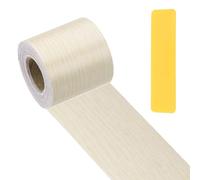 PATIKIL Cinta De Reparación Con Textura De Madera 5 cm x 10 m, Parche Realista Para Reparación, Cinta De Madera Pelar Y Pegar Para Suelos Puertas Ventanas Muebles Mesa Roble Blanco