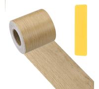 PATIKIL Cinta De Reparación De Veta De Madera 5 cm x 10 m, Parche De Reparación Texturizado Realista Cinta De Madera Pelar Y Pegar Para Piso Puerta Ventana Muebles Mesa Abedul