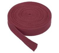 PATIKIL Cinta de Sarga de Algodón 20mm(3/4") 10 Yardas Cinta de Algodón para Encuadernación de Bies Cinta de Espiga para Costura Envoltura de Regalos Manualidades DIY Bermellón
