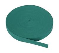 PATIKIL Cinta de Sarga de Algodón de 25mm (1") 50 Yardas Cinta de Bies de Algodón Cinta de Adorno de Espiga para Coser Envolver Regalos Manualidades Diy Verde Oscuro