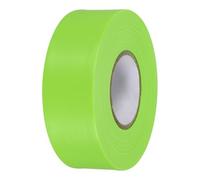 PATIKIL Cinta de señalización 1.2" x150', Cinta de marcado de neón de PVC no adhesiva para límites de estudio de árboles en senderos al aire libre, verde
