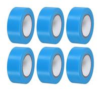 PATIKIL Cinta de señalización 1.2" x98', Paquete de 6 Rollos de Cinta de Marcar de PVC No Adhesiva para Límites de Levantamiento de Árboles en Senderos al Aire Libre, Azul