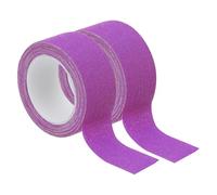 PATIKIL Cinta De Tela Neon Gaffer 1.5cm x 5 Metros 2 Rollos Cinta Adhesiva Fluorescente Cinta Luminosa Para Escenarios Fiestas Juegos Rejillas DIY Manualidades Arte Morado
