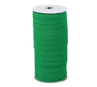 PATIKIL Cinta Elástica, 10 mm x 45m Banda Elastica Cuerda Plana Costura Poliéster Cordón Elástico Correa Trenzada para Tejer Coser Ropa Pantalones Manualidad Bricolaje, Verde