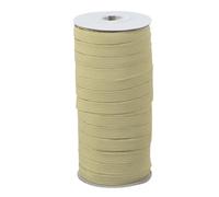 PATIKIL Cinta Elástica, 10 mm x 45m Banda Elastica Cuerda Plana Costura Poliéster Cordón Elástico Correa Trenzada para Tejer Coser Ropa Pantalones Manualidad Bricolaje, Caqui
