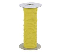 PATIKIL Cinta Elástica, 3 mm x 45m Banda Elastica Cuerda Plana Costura Poliéster Cordón Elástico Correa Trenzada para Tejer Coser Ropa Pantalones Manualidad Bricolaje, Amarillo