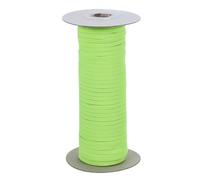 PATIKIL Cinta Elástica, 3 mm x 45m Banda Elastica Cuerda Plana Costura Poliéster Cordón Elástico Correa Trenzada para Tejer Coser Ropa Pantalones Manualidad Bricolaje, Verde Fluorescente