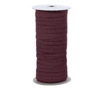 PATIKIL Cinta Elástica, 6 mm x 45m Banda Elastica Cuerda Plana Costura Poliéster Cordón Elástico Correa Trenzada para Tejer Coser Ropa Pantalones Manualidad Bricolaje, Marrón Oscuro