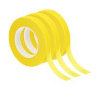PATIKIL Cinta Floral 1/2" x 30 Yard, Pack de 3 Rollos de Cinta Adhesiva para Envolver Tallos de Ramo, Amarillo
