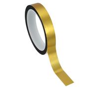 PATIKIL Cinta metalizada de película de poliéster 20mm x 50 metros, cinta decorativa metálica dorado mate autoadhesiva espejo para detalles acentos en paredes artes paredes decorativas