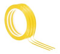 PATIKIL Cinta Para Pizarra Blanca 2mm X 66m, Paquete De 3 Cintas Delgadas Para Borrado En Seco Para Marcado De Gráficos DIY Arte, Amarillo Oscuro