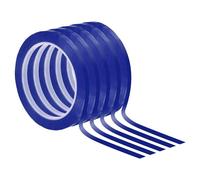 PATIKIL Cinta Para Pizarra Blanca 5mm X 66m, Paquete De 5 Cintas Delgadas Borrables En Seco Para Marcado De Gráficos DIY Arte, Azul