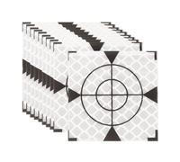 PATIKIL Cinta reflectante autoadhesiva de 40 x 40 mm, 100 unidades, para inspección total de estación, inspección de barcos, túnel, 100 unidades